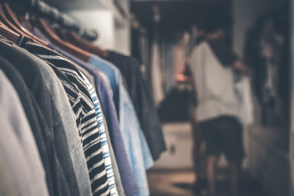 blurred men clothing