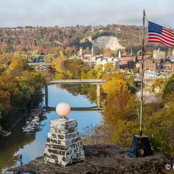 photo of Downtown Frankfort from the Cemetery, taken by Gene Burch