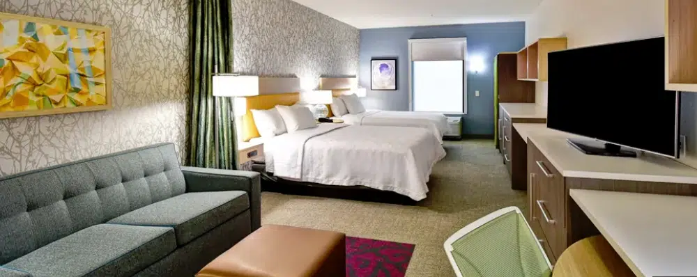 Two queen bed suite at Home2 Suites