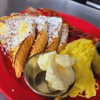 French toast and eggs from main street diner