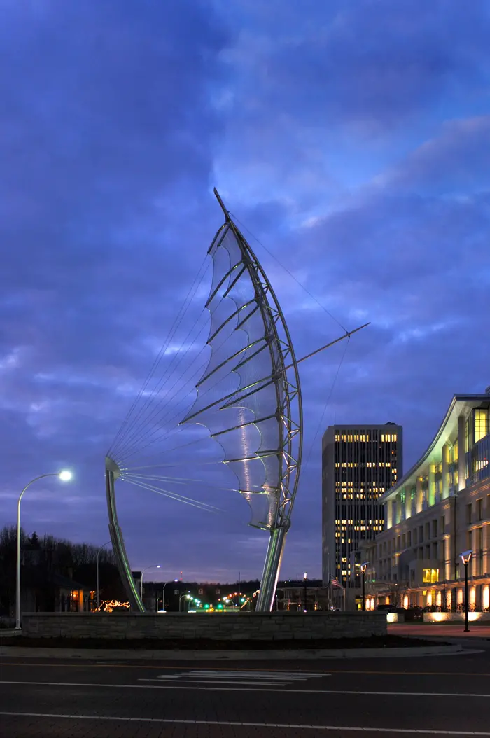 Nexus Outdoor scupture by Erika Strecker