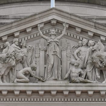 Pediment on the State Capitol